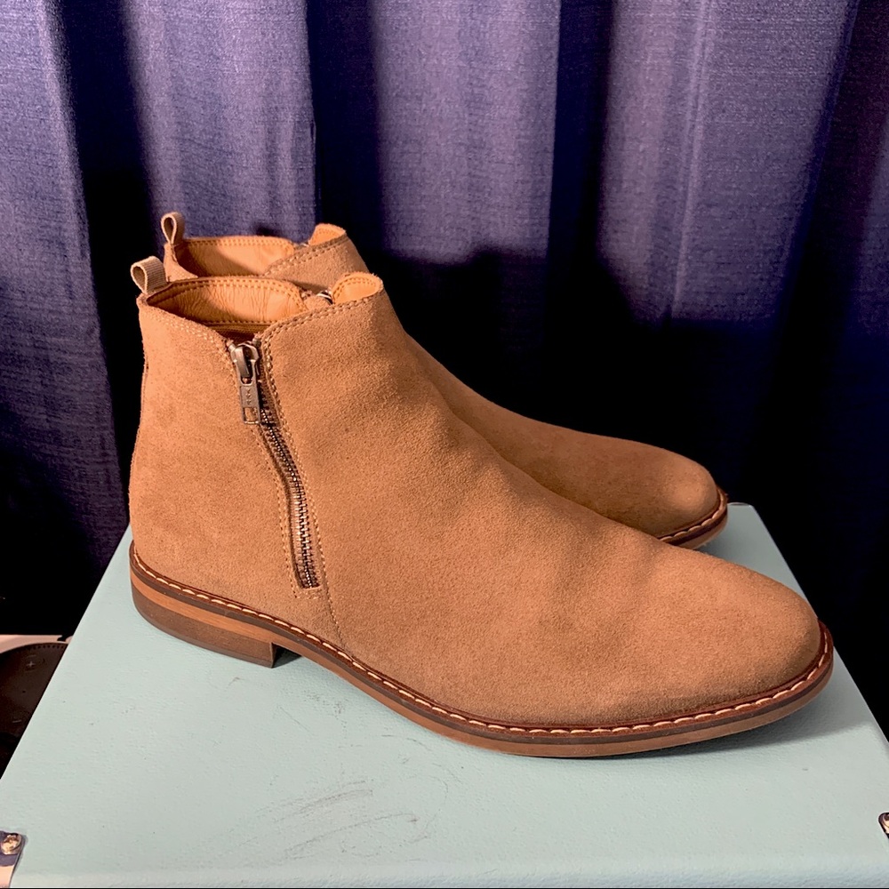 Sonoma Suede Boots double zipper New Without Tags